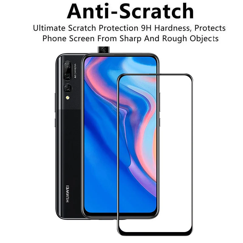 6 59 дюймов закаленное стекло для huawei P Smart Z полное покрытие 9H Взрывозащищенная