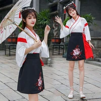 hanfu clothing costume improved chinese element women summer dress hanfu chinese style suit skirt daily student stage costumes
