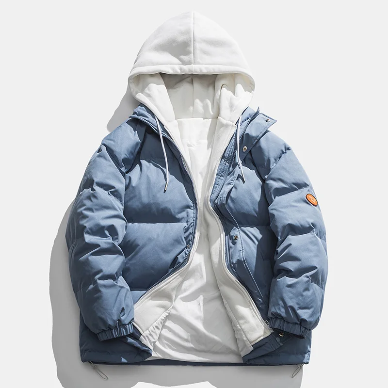 Men's/women's Winter Jacket Parkas 2021 Casual Hooded Jackets Coats Man Streetwear Solid Thicken Warm Homme Clothing Oversized