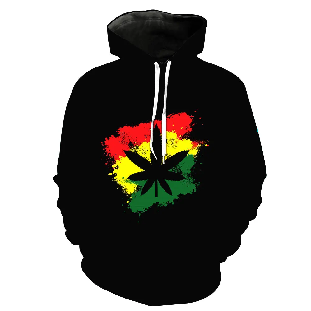 

2021 New Fashion Sweatshirt Men / Women 3d Hoodies Print green leaves color pattern Slim Unisex Slim Stylish Hooded Hoodies