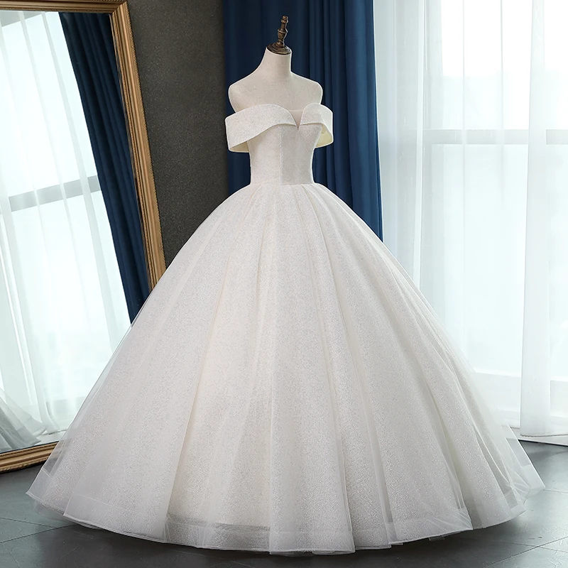 Fansmile новое качество Vestido De Noiva кружевные свадебные платья размера плюс Индивидуальные свадебные платья свадебное платье FSM-064F