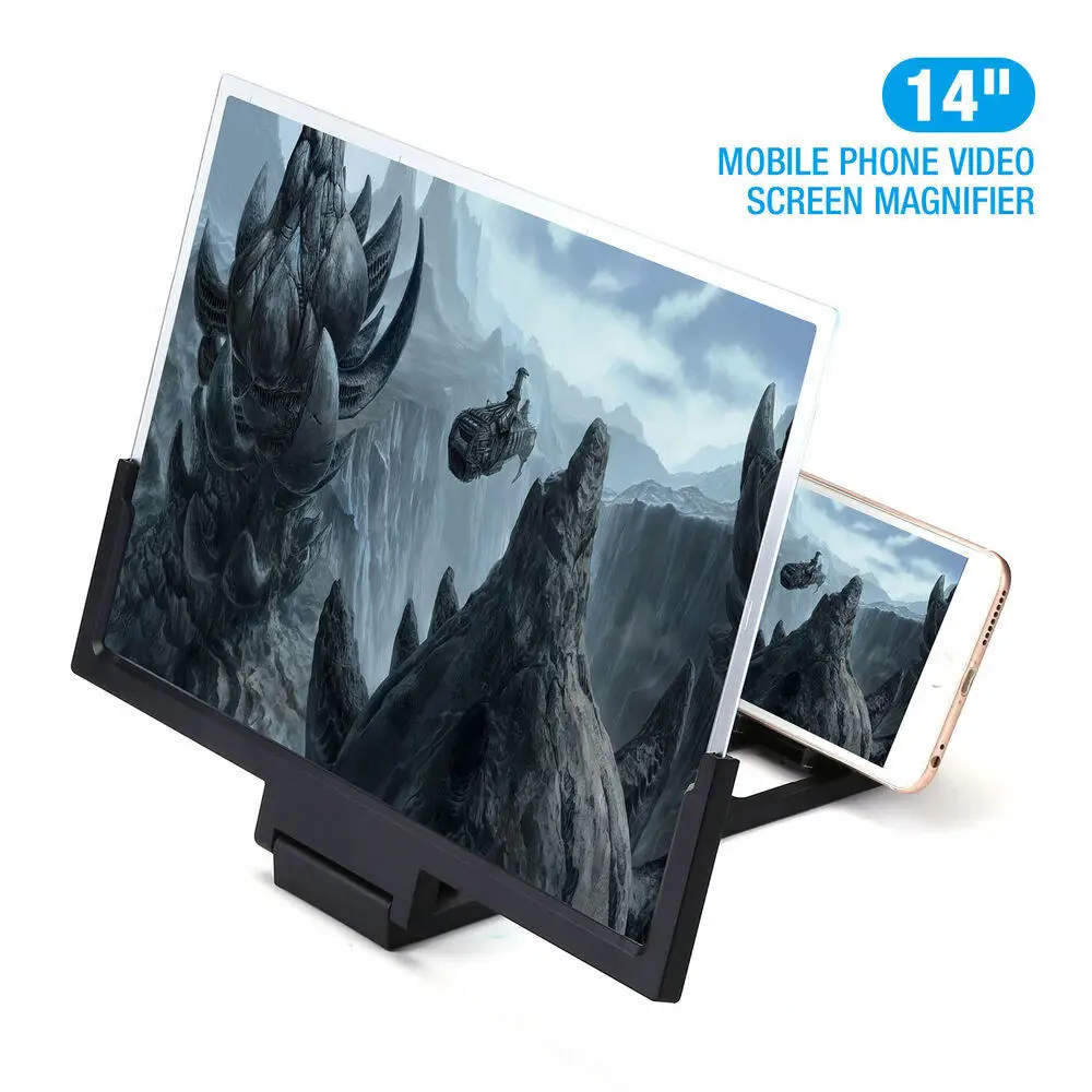 14 дюймов увеличитель для экрана телефона 3d видео Усилитель сотового смартфона