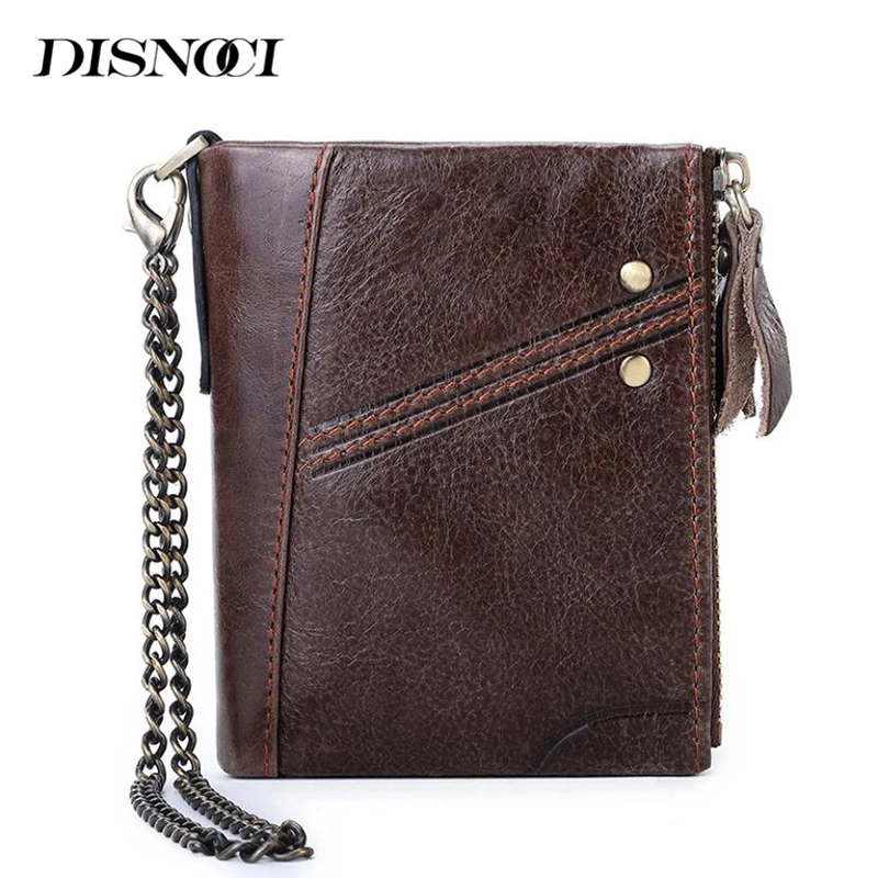 

Кошелек мужской из натуральной кожи, с RFID-защитой от кражи, держатель для карт