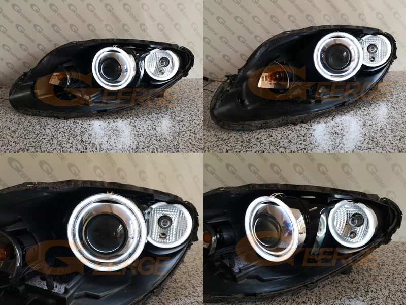 Для seat leon Mk2 1P подтяжка лица 2009-2012 ксеноновая фара отличное Ультра яркое освещение CCFL ангельские глазки комплект halo кольца