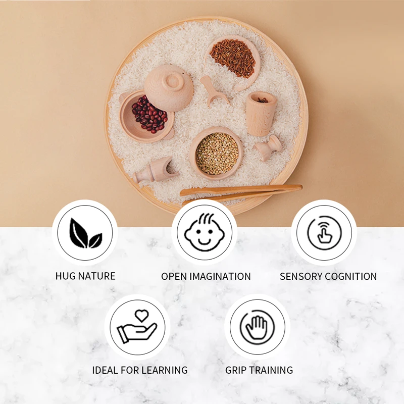 Деревянный детский игровой домик Монтессори игрушки моторные навыки Обучающие