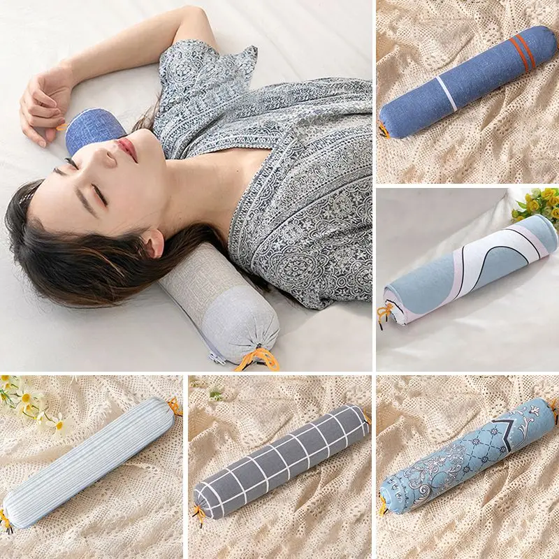 Круглая Шейная подушка для шеи Удобная дорожная кровати из гречневой шелухи