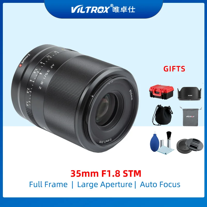 

VILTROX 35mm F1.8 Full Frame STM Auto Focus Large Aperture Wide Angle Lens for Nikon Z Mount Camera Z6 Z6II Z7 Z7II Z250 ZFC