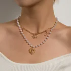 Женское винтажное ожерелье с подвеской в виде креста ангела