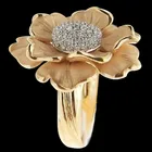 Кольца в виде цветка разных отделений для женщин, ювелирные изделия для рук, женские свадебные кольца, женские винтажные золотые обручальные кольца, подарки для дам
