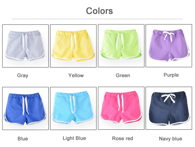 

3-13Yrs Kids Shorts Boys Girls Summer Sport Shorts Pants Unisex Children Candy Color Casual Short Pants Trousers Bottoms