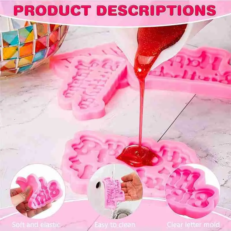 

3D Silicone Happy Birthday Letters Numers Mold For Ice Chocolate Tool Jelly Mould Birthday Mold Cake Decorating B3C9