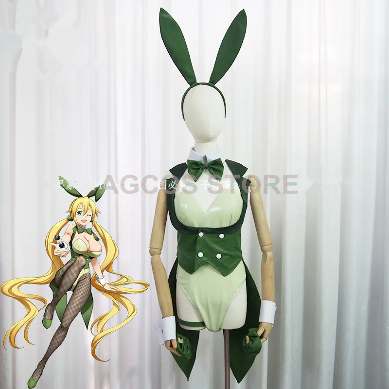 Женский костюм для косплея аниме меч AGCOS Yuuki Asuna Doujin Bunny