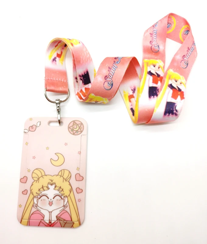 1 предмет в розницу для детей Сейлор Мун шейный ремешок карты автобус