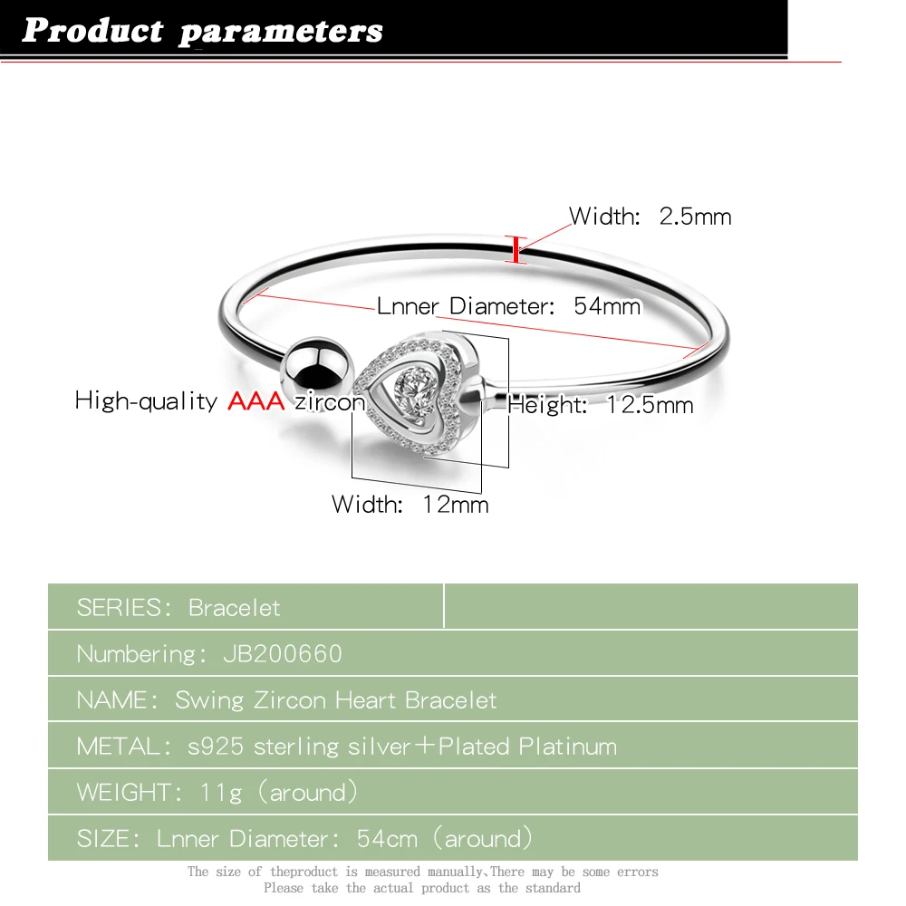 Женский браслет из серебра 100% пробы с фианитами|Гибкие и жесткие браслеты| |