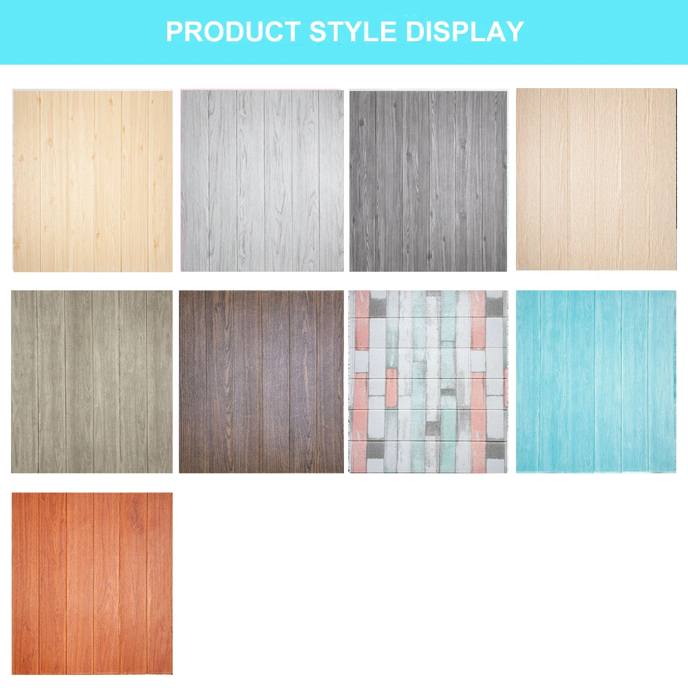 3D настенные наклейки NATURCITY с текстурой древесины самоклеящиеся на стену