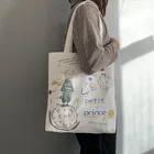 Холщовая Сумка-тоут на плечо, Корейская Студенческая Экологически чистая Складная Сумочка для покупок на ремне, модные женские сумки