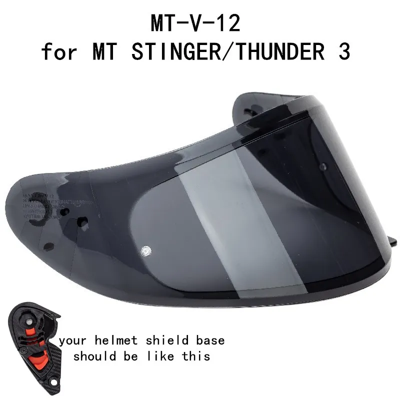 MT-V-12 helmet shield for MT STINGER and THUNDER 3 Replacement parts 3SV visor | Автомобили и мотоциклы