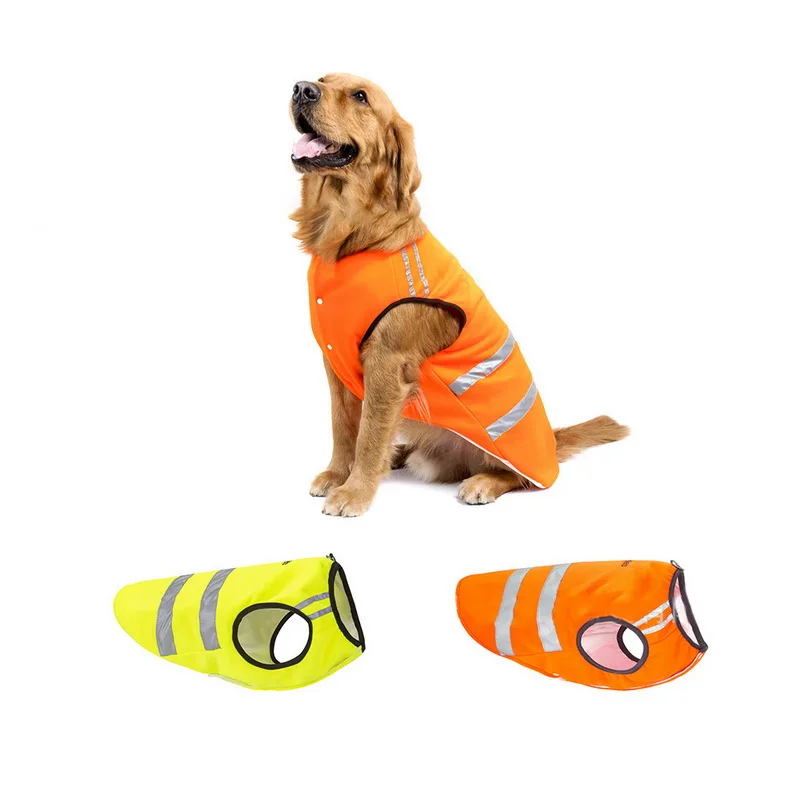 Светоотражающий Жилет для собак ночная безопасность флуоресцентная видимость