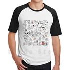 101 футболка далматинцы Сделай Сам Большой размер 100% хлопок далматинцы 101 далматинцы коллаж милые щенки черно-белые