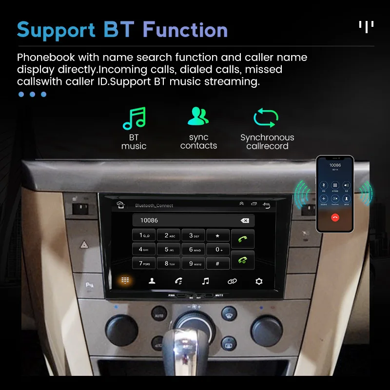 Автомобильный мультимедийный плеер проигрыватель на Android 11 2 Гб ОЗУ 32 ПЗУ с GPS
