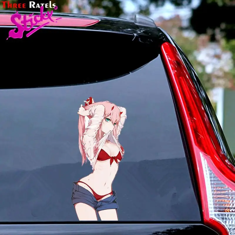 Липкий Darling в Franxx 002 ноль два аниме секс Стикеры наклейка Мотоцикл Внедорожный