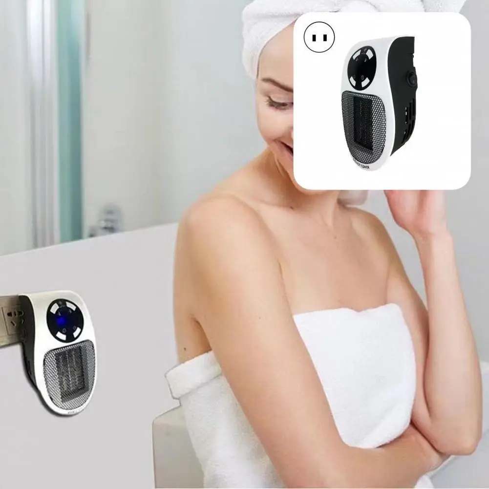 

Portable Compact US/EU Plug Overheating Protection Reliable Heater 500W Electric Heater LCD Display for Home