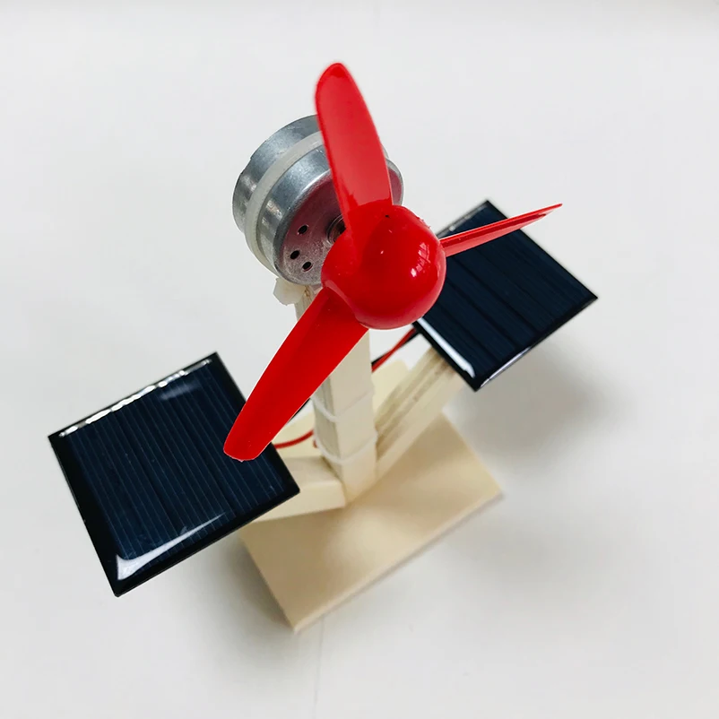 STEM Experiment Solar Windmill Model Hybrid Clean Energy STEAM Child Student Fun Diy Scientific Craft Materials Kit | Игрушки и хобби