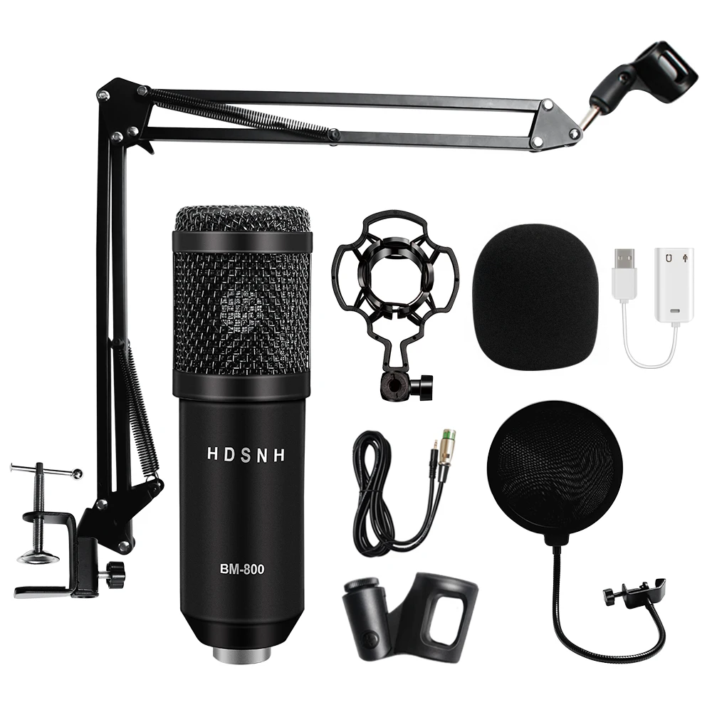 

Professional bm 800 Condenser Microphone 3.5Mm Wired Bm-800 karaoke BM800 Recording Microphone for Computer Karaoke KTV