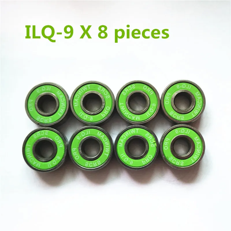ILQ11 ABEC-7 ILQ-9 Pro SCRS хромированные стальные роликовые коньки 608 подшипник роликовые коньки SEBA High HV IGOR KSJ PowerSlide EVO скейтборд - Цвет: 8 ILQ-9