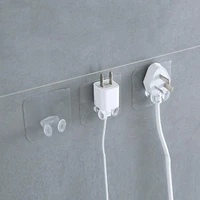 kitchen tools wall storage hook power plug socket holder wall adhesive hooks plug hook for kitchen gadgets bathroom accessories