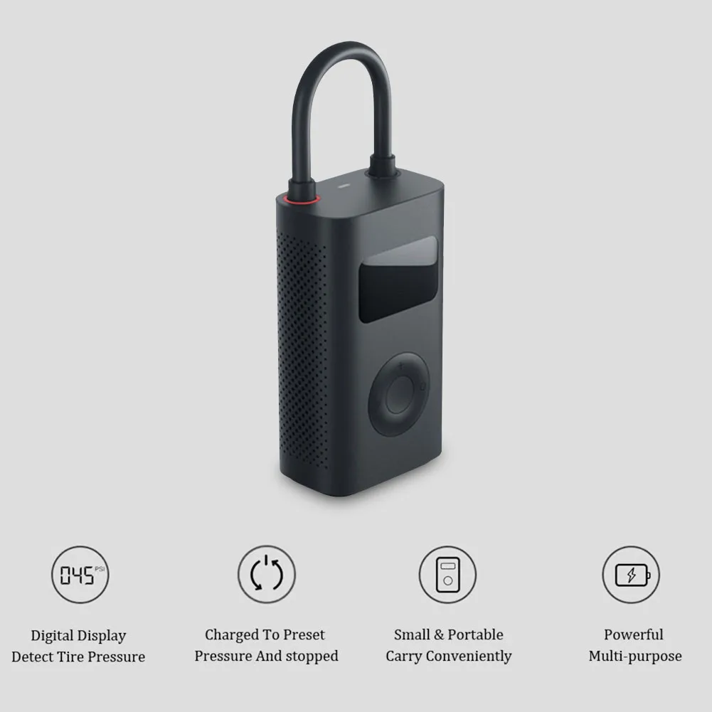 

FOR Xiaomi Mijia Inflator Portable Mini LED Smart Digital Tire Pressure Sensor Electric Pump For Bicycle Motorcycle Car Soccer