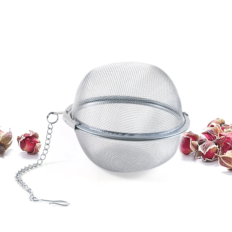 

3 Size Stainless Steel Infuser Sphere Locking Spice Tea Ball Strainer Mesh Infuser Tea Strainers Kitchen Accessories