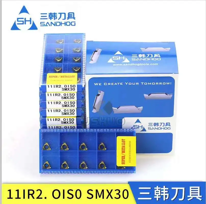 

SH 11IR2.0ISO SMX30 11NR2.0ISO carbide inserts 10pcs Threadin carbide inserts