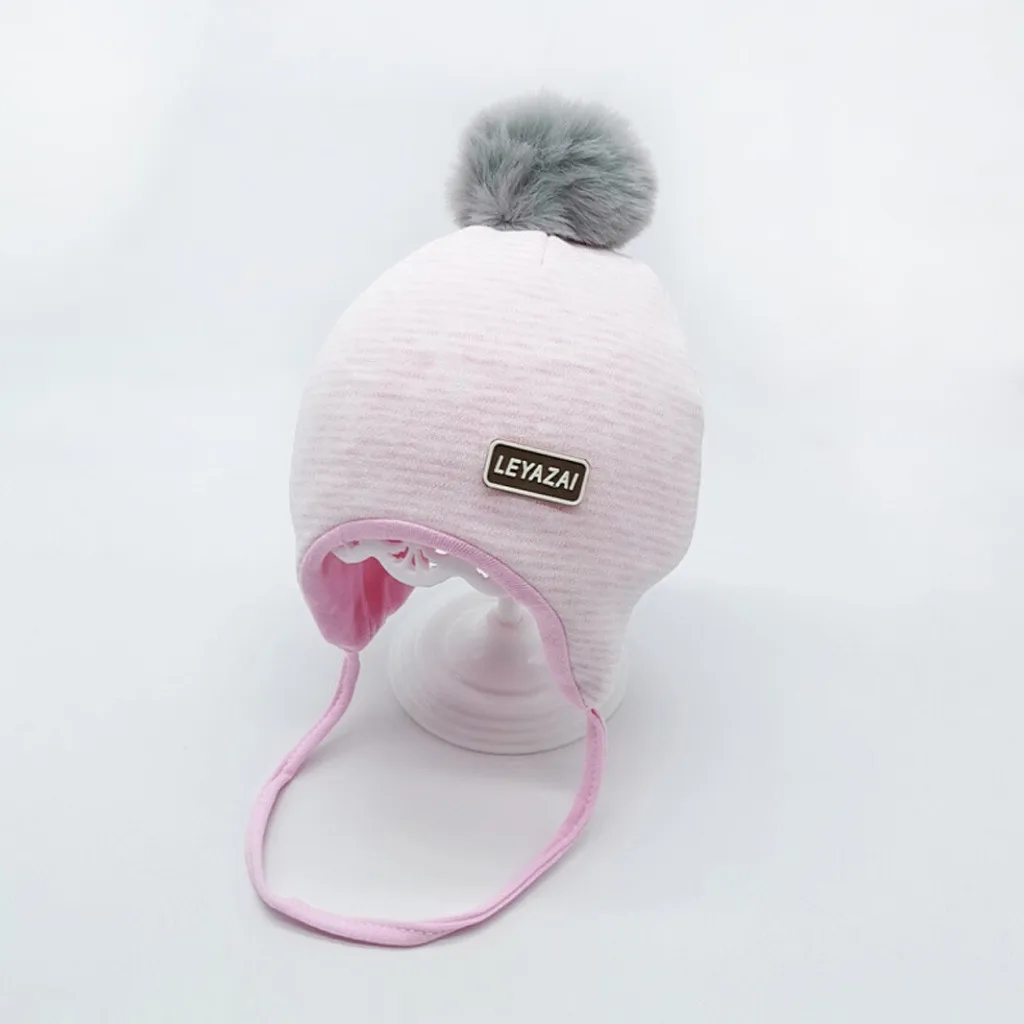 Newborn Girl Boy Baby Infant Winter Warm Letter Earflap Knit Crochet Beanie baby hat Accessories Photography Props шапка | Детская