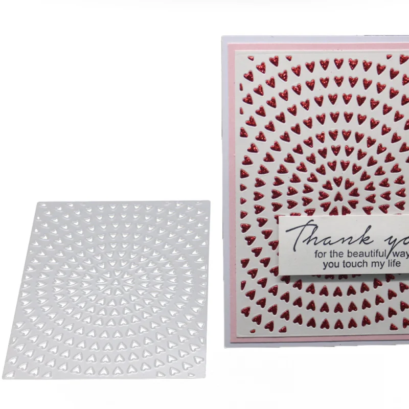 Прямоугольные металлические режущие штампы украшения в виде кольца сердца