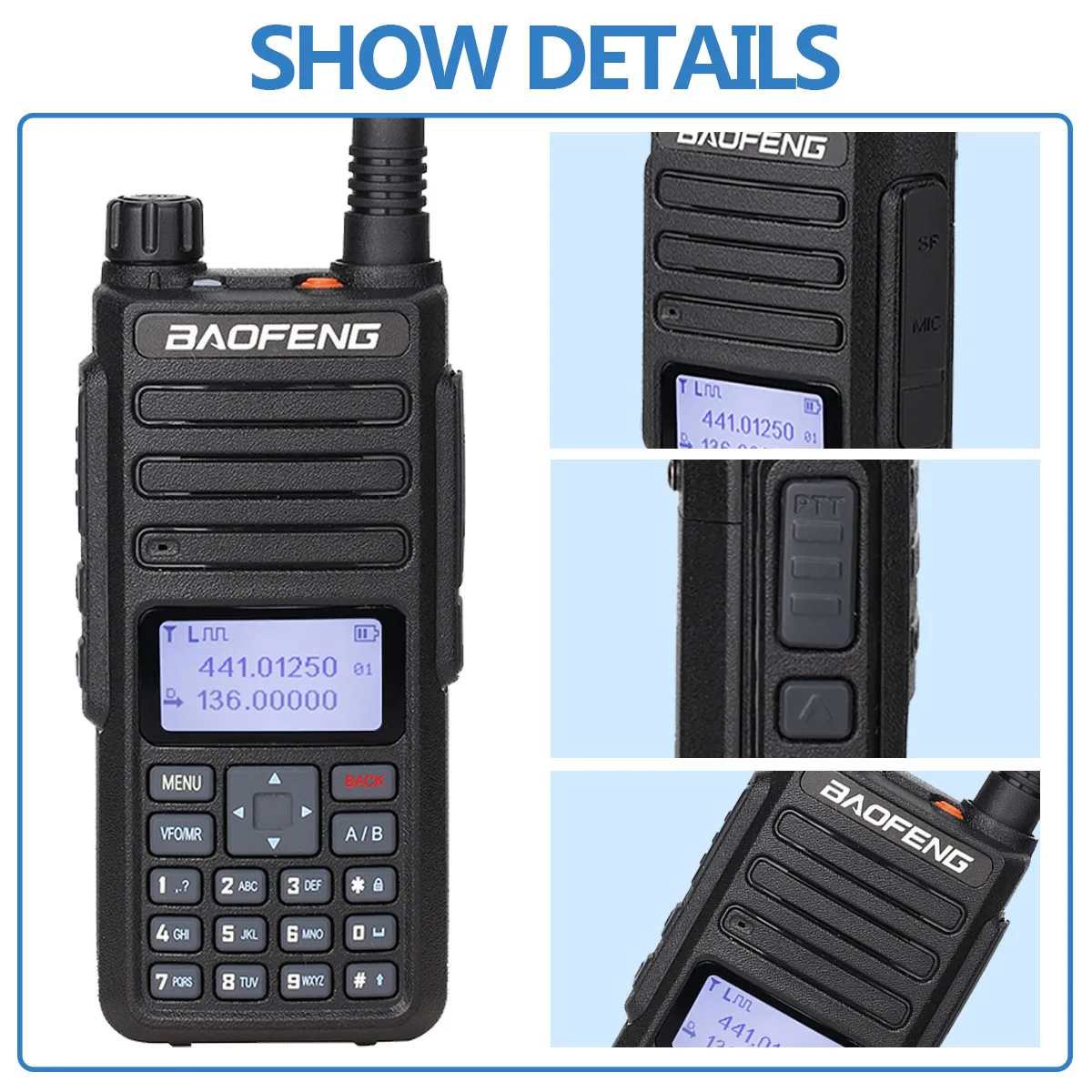 2021 Baofeng DM 1801 цифровой иди и болтай Walkie Talkie VHF/UHF Dual Band DMR Tier1 Tier2 Tier II time slot
