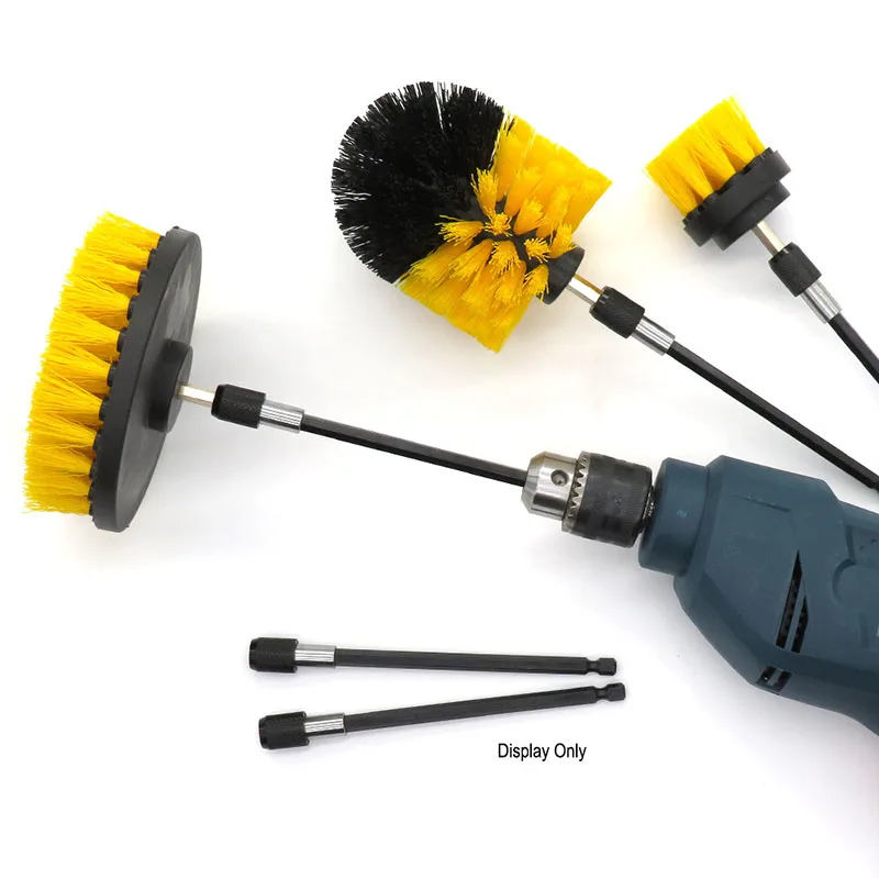 Щетка для чистки ручной дрели + Удлинительный Стержень Комбинированный рулон