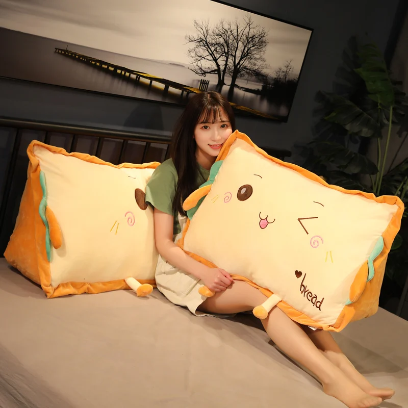 120 см мягкая большая подушка для хлеба плюшевые игрушки милая треугольная