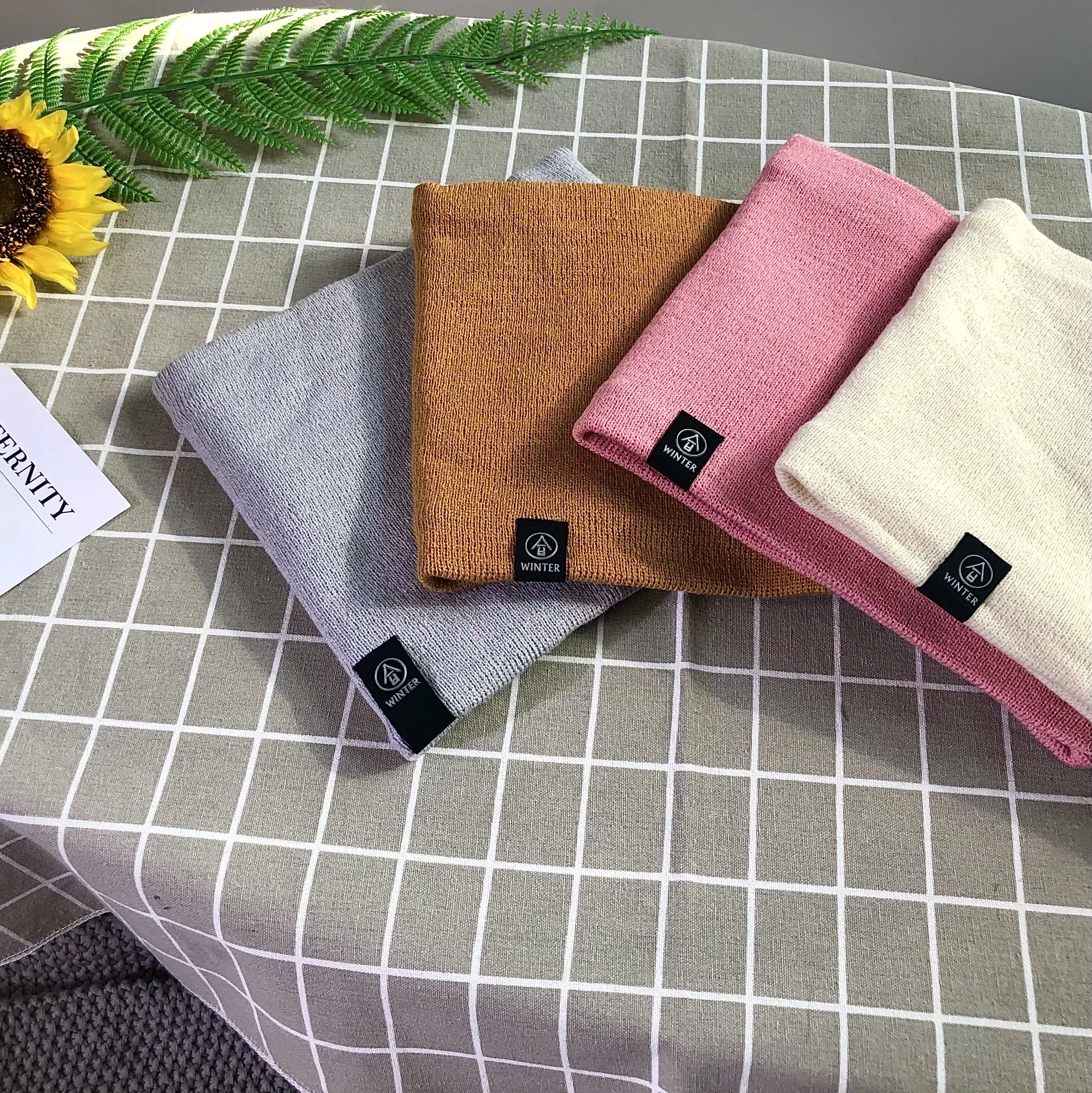 2020 Модный зимний шарф женский мужской Детский вязаный толстый шерстяной