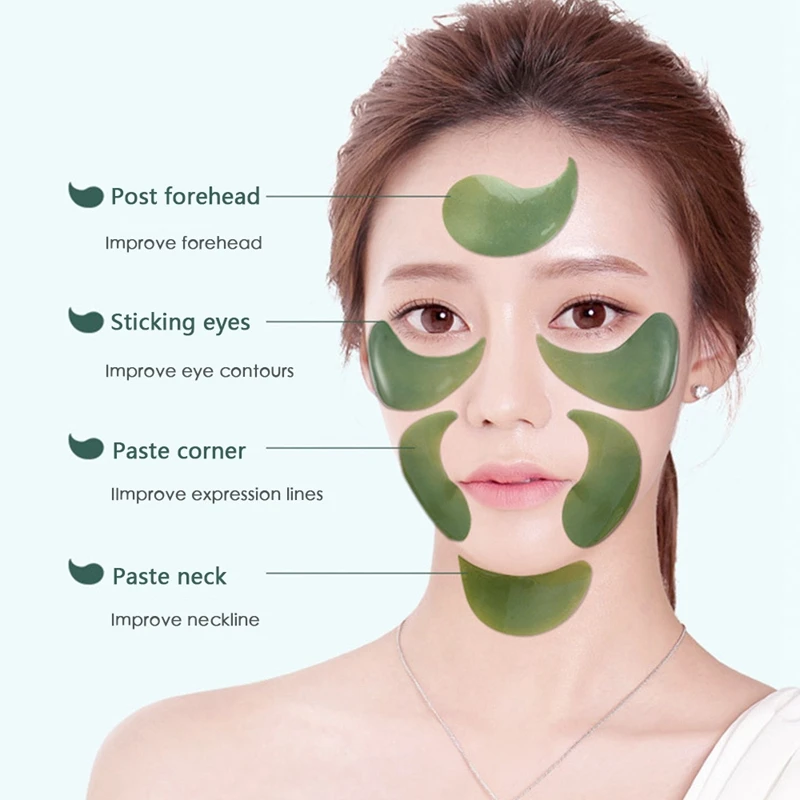 Меню кожи 60 шт зеленый коллаген водорослевый маска для глаз гелевая пластыри