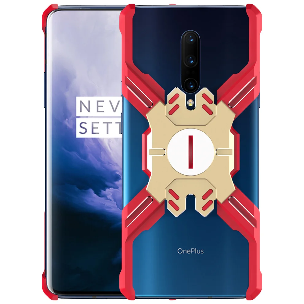 Герой Marvel элементы Алюминиевый металлический бампер чехол для OnePlus 7/Pro тонкий жесткий противоударный защитный бампер для телефона чехол OnePlus 7 Pro
