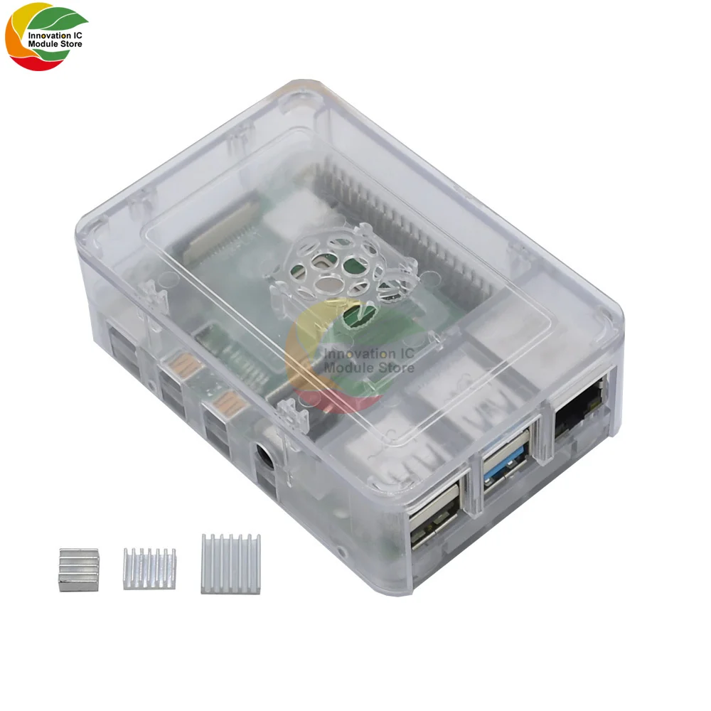 Чехол Ziqqucu для Raspberry Pi 4 корпус из АБС-пластика V4 защитный чехол черный белый