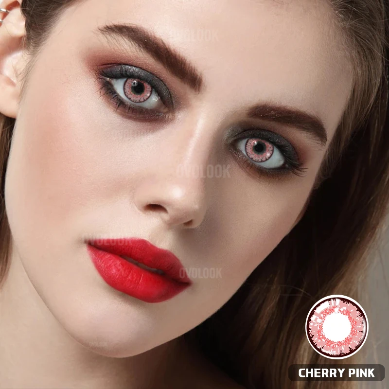 ovolook 1 pair prescription lenses 5 tone cosplay colored lenses anime contact lenses for eyes halloween lens yearly use 14 2mm free global shipping