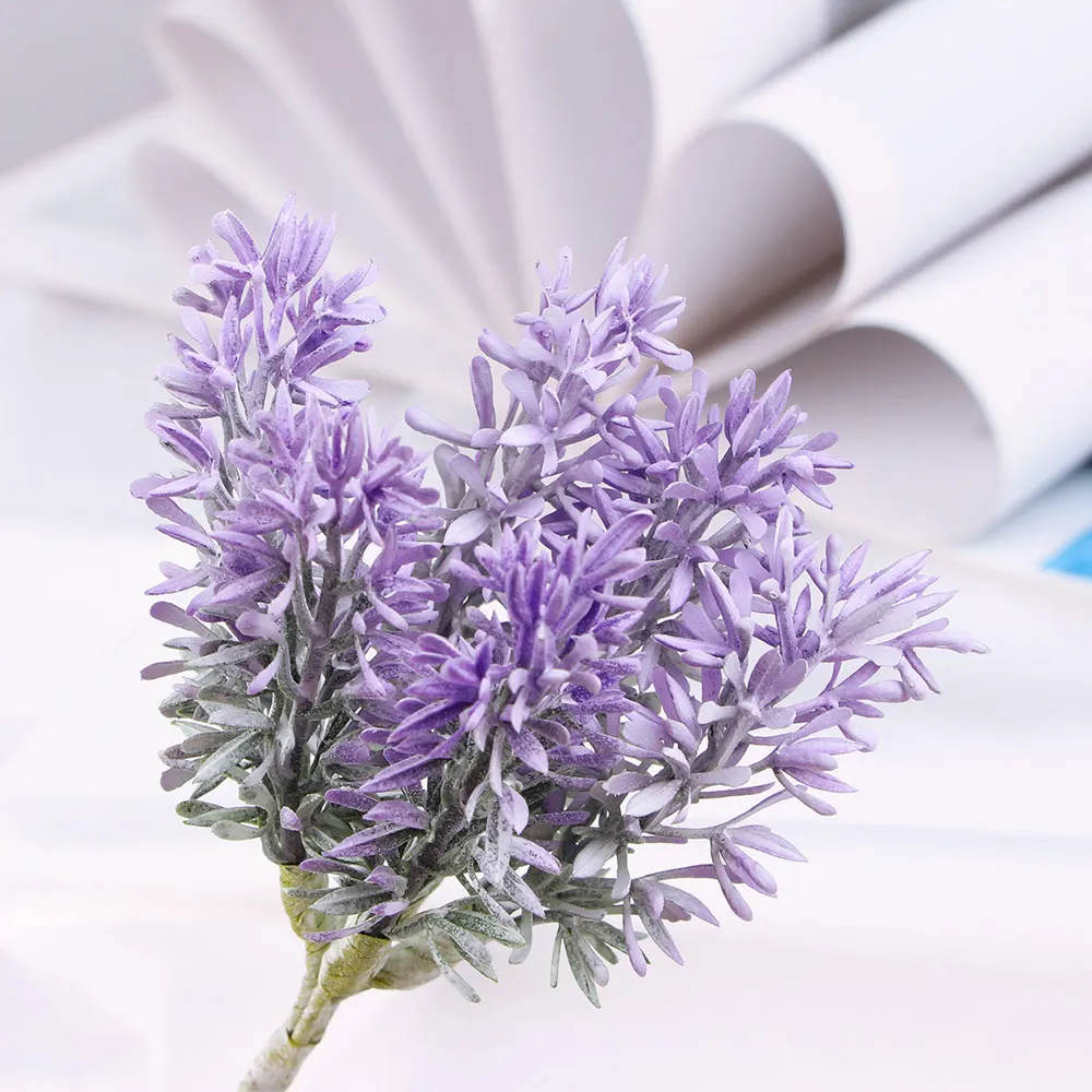 Искусственные растения 6 шт. ненастоящие венки Лавандовые декоративные цветы