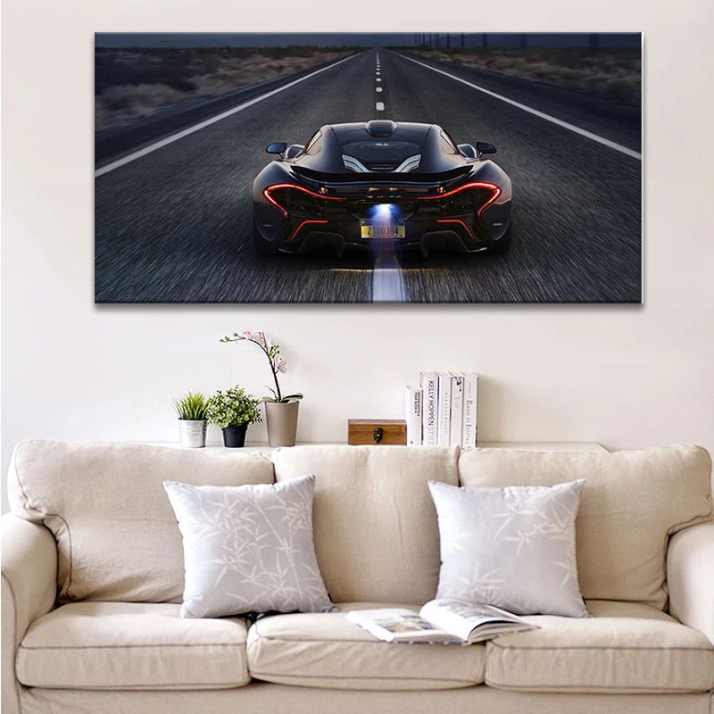 

McLaren P1 Prost Supercar Poster Wall Picture Living Room Wall Art Canvas Decorative Print Painting