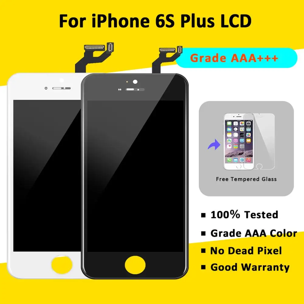 10 шт. класса AAA + ЖК экран для iPhone 6S Plus|Экраны мобильных телефонов| |