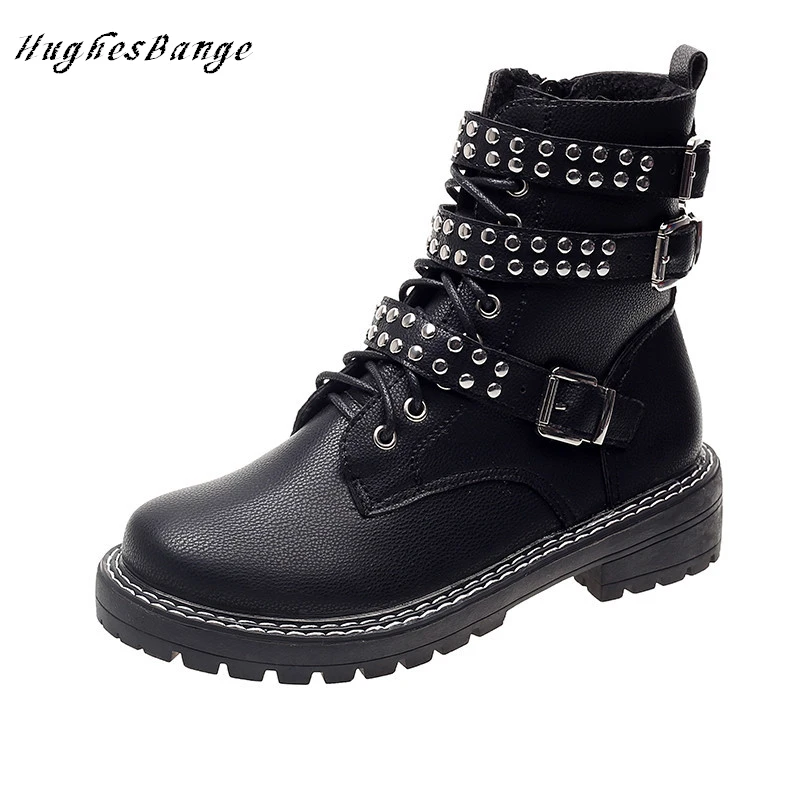 Зимние ботинки Мартенс женская модная обувь осенняя новинка Европейская и