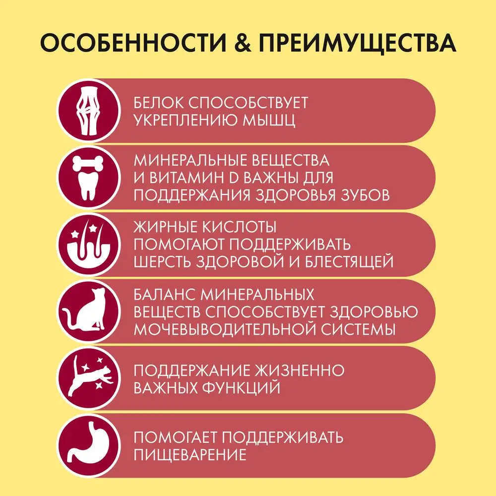 Влажный корм Friskies® для взрослых кошек с говядиной в подливе Пауч 50 г*30 | Дом и сад