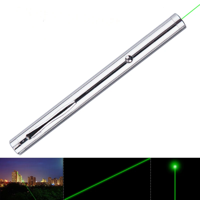 CWLASER яркий 532 нм нержавеющая зеленая лазерная указка ручка астрономия лазерная Презентация лазер Кемпинг лазер(нержавеющая - Испускаемый цвет: Dot Beam