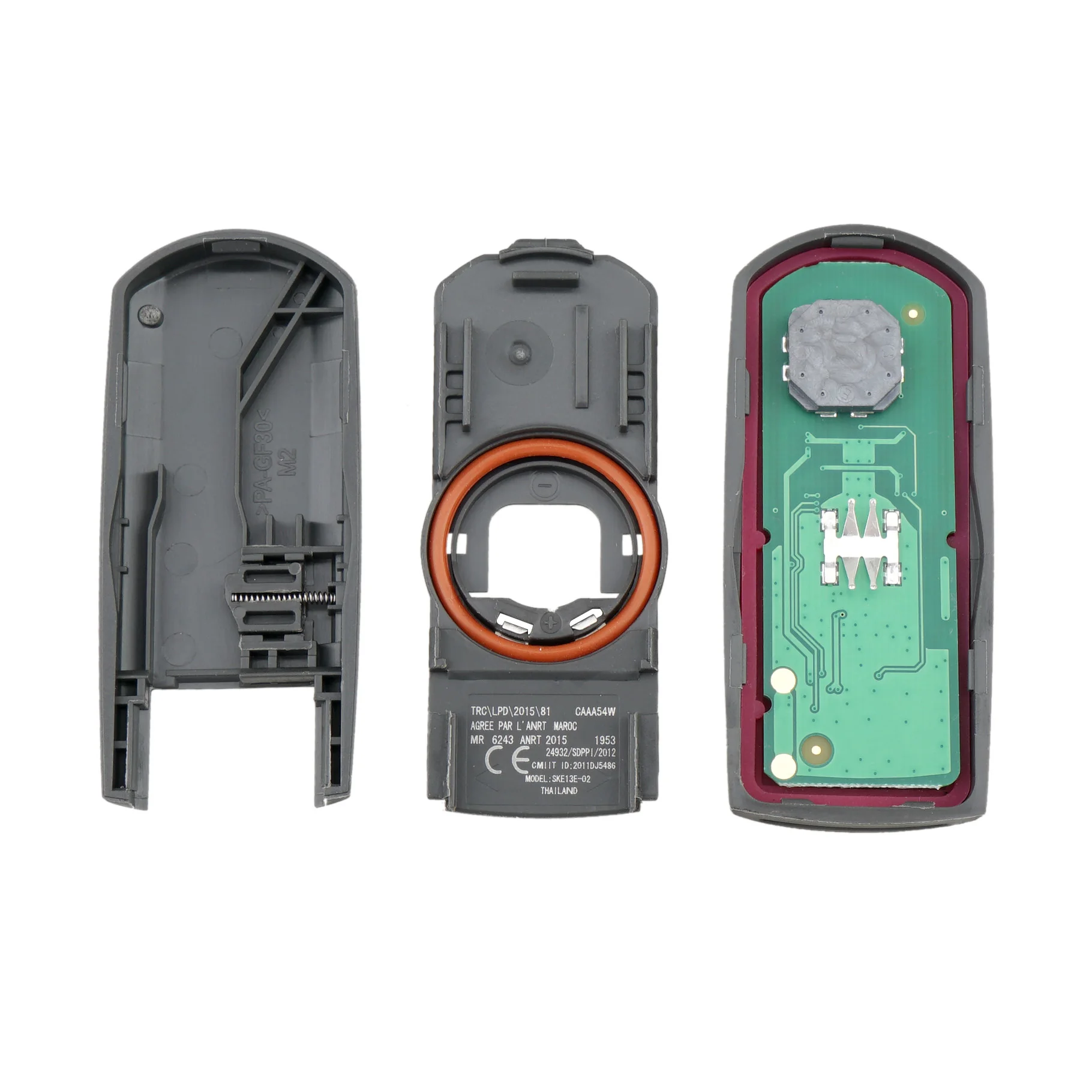 BHKEY 433 МГц ID49 3 кнопки умный ключ, пригодный для MAZDA CX-3 CX-5 Axela Atenza модель SKE13E-01 Автомобильный ключ дистанционного управления